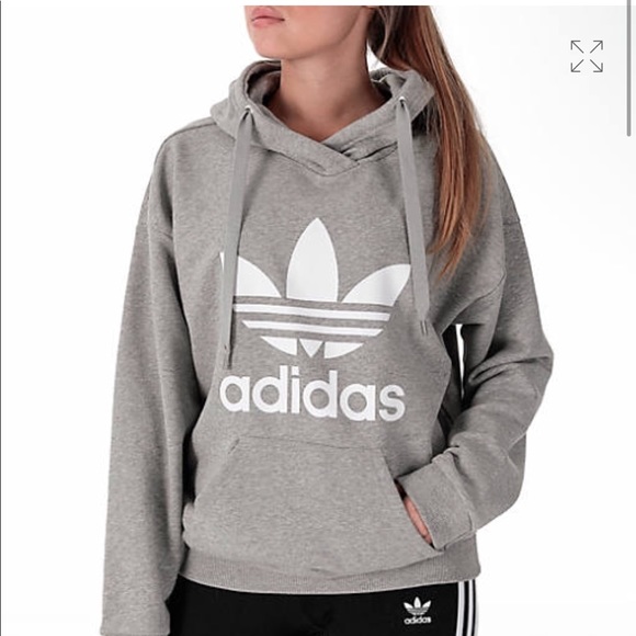 adidas Tops - WOMEN'S ADIDAS ORIGINALS RELAXED TREFOIL HOODIE